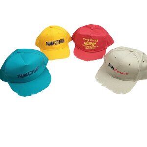 Vintage 80's Trucker Hats, BMI France, Truck Equipment Sales, Panama City Beach